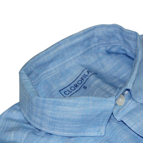 CAMISA AZUL MANGA CORTA