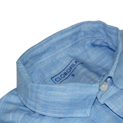 CAMISA MANGA LARGA AZUL