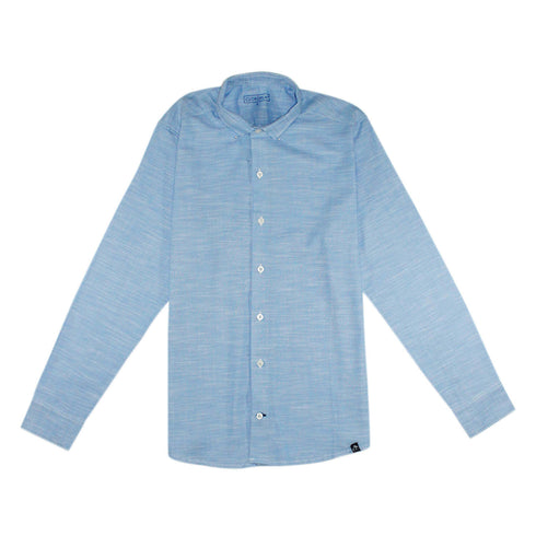 CAMISA MANGA LARGA AZUL