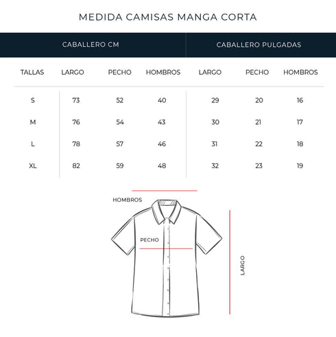 CAMISA MARINO MANGA CORTA