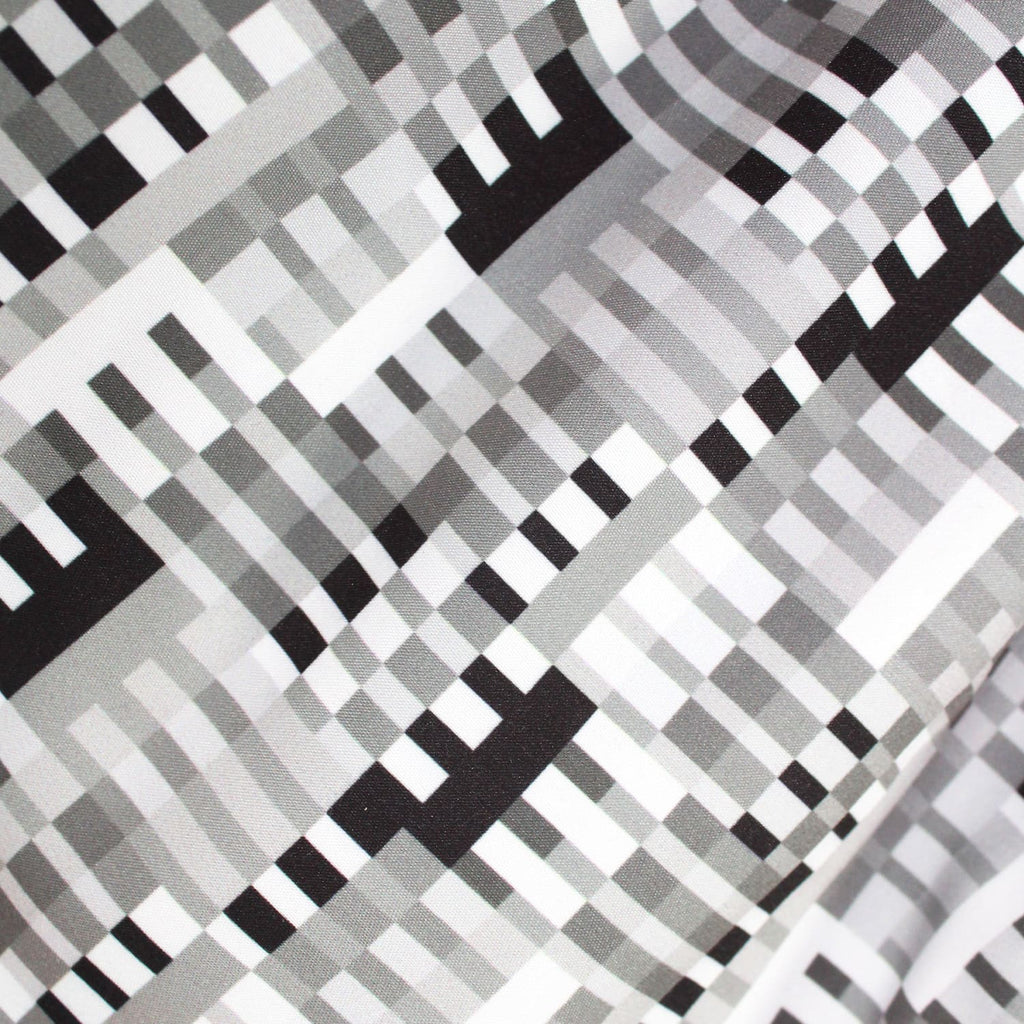 Traje de Baño Hombre | Squares Grayscale