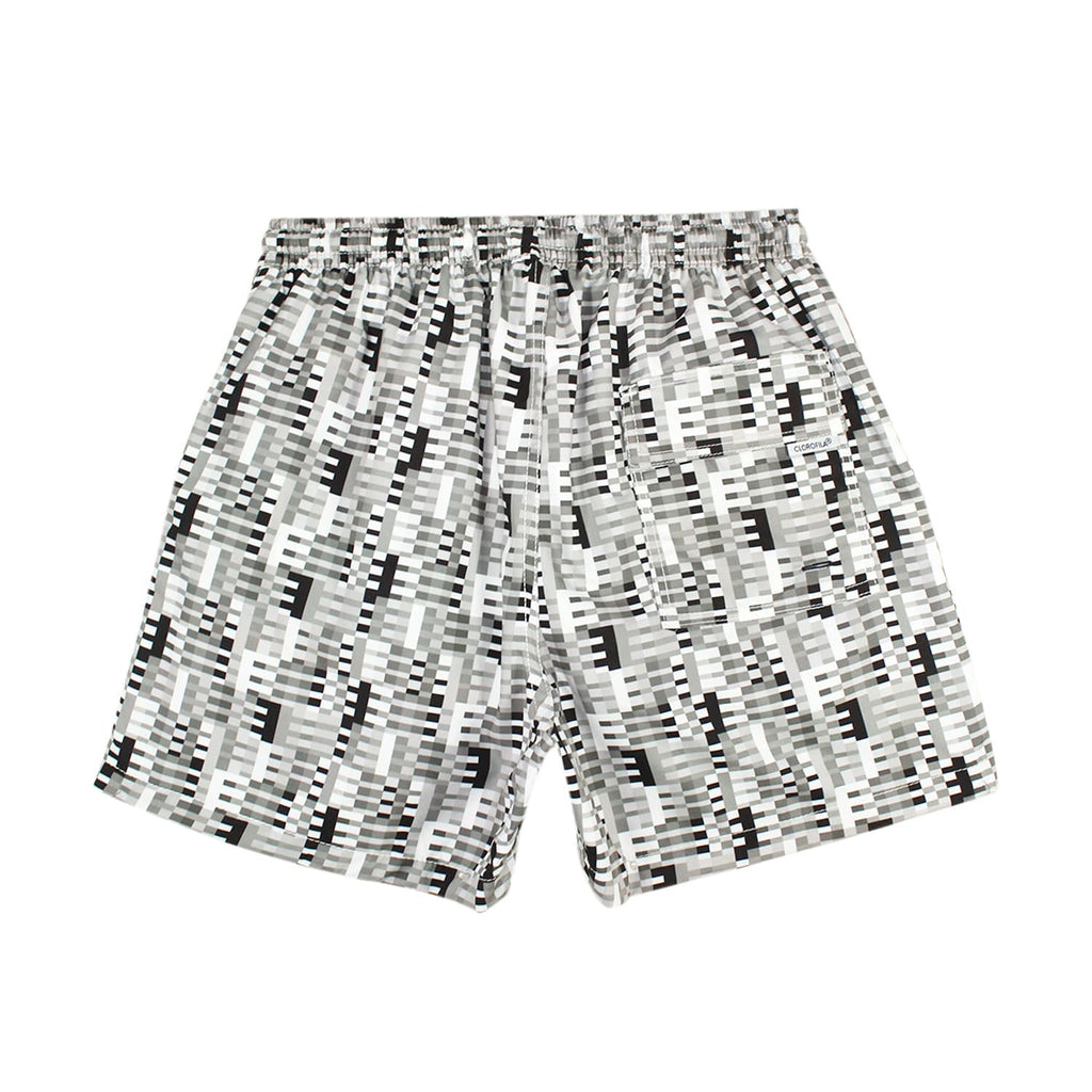 Traje de Baño Hombre | Squares Grayscale