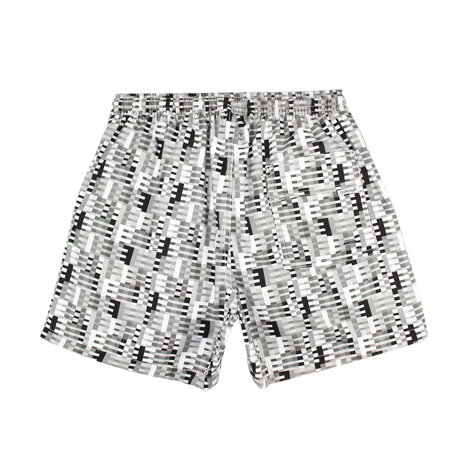 Traje de Baño Hombre | Squares Grayscale
