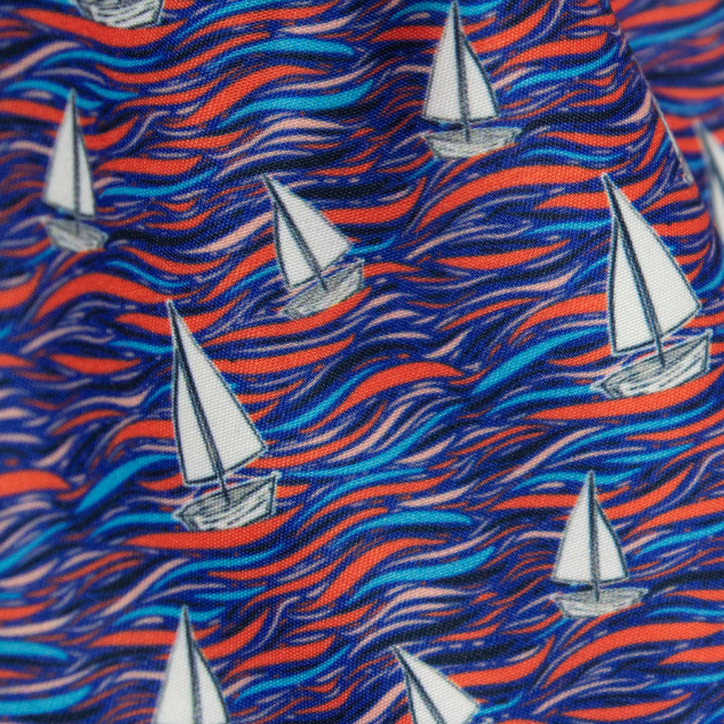 Traje de Baño Hombre | Sailboats Coral