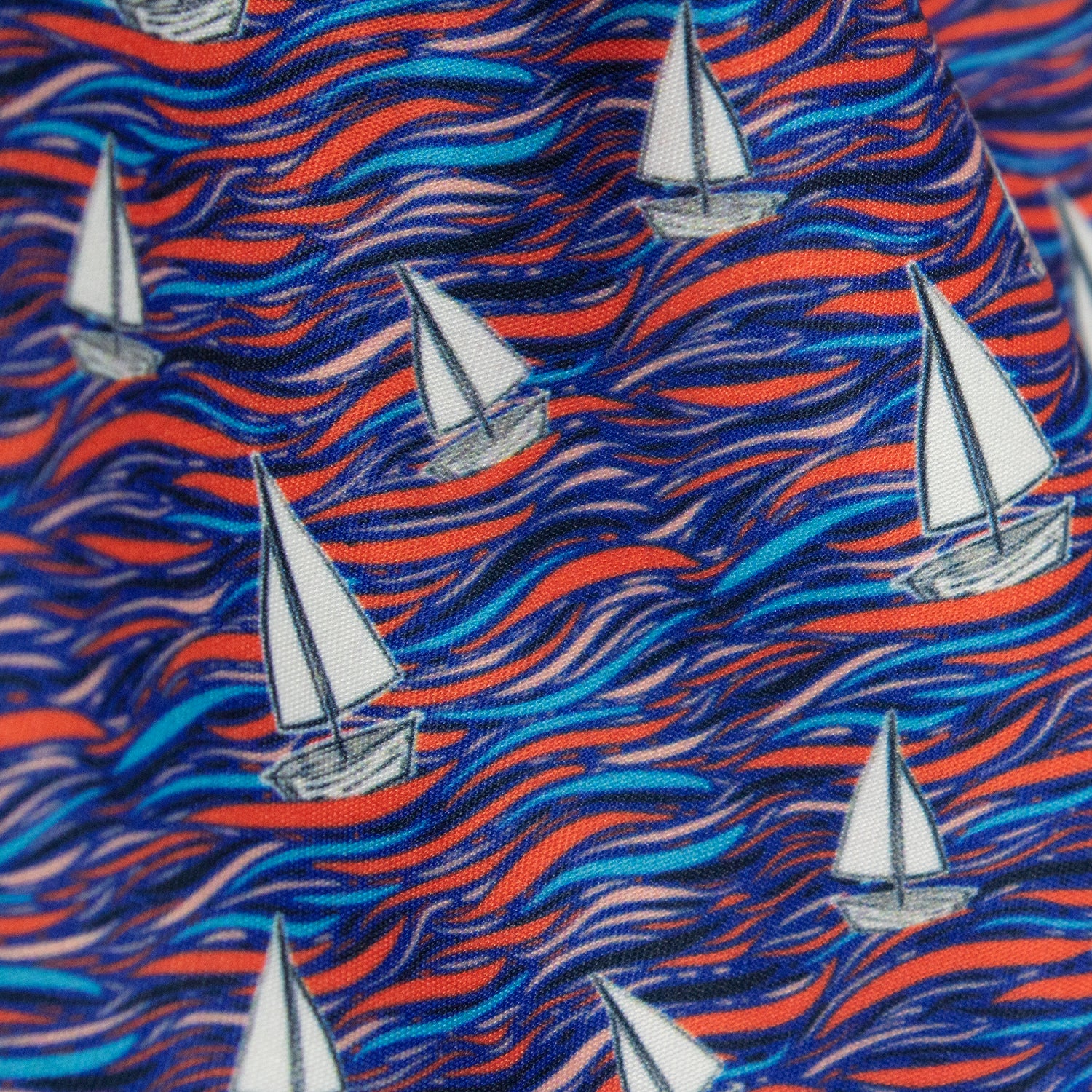 Traje de Baño Hombre | Sailboats Coral