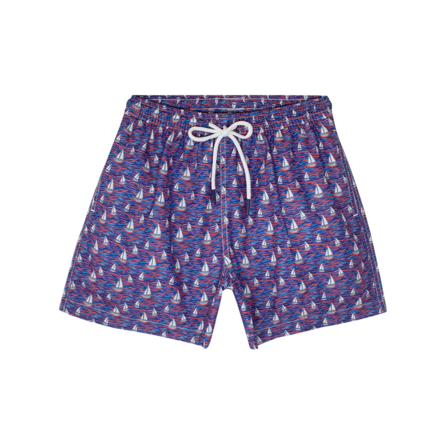 Traje de Baño Hombre | Sailboats Coral