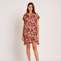 Resort Dress | Black & Flower