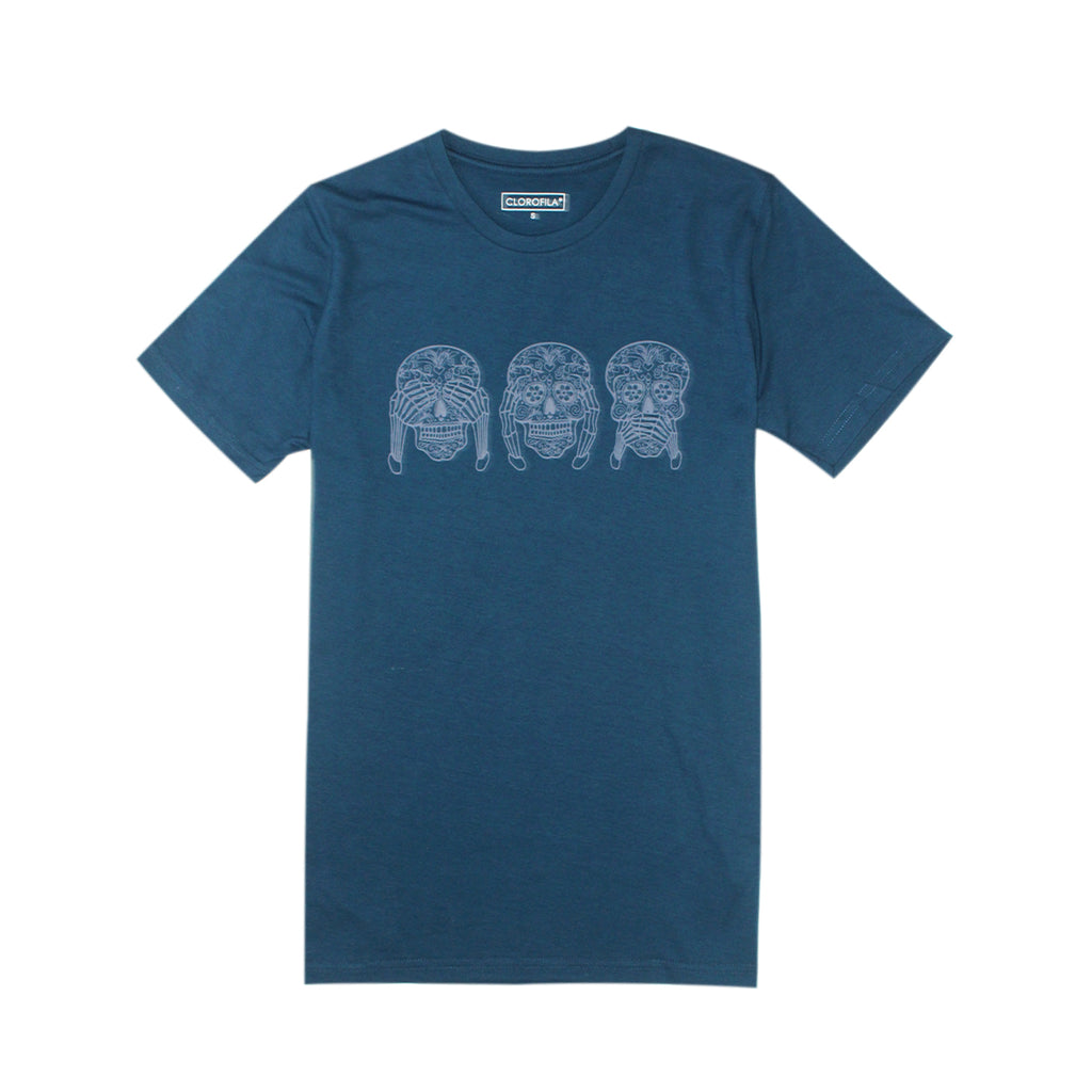 Resort T-Shirt Smart Skulls | Petroleum