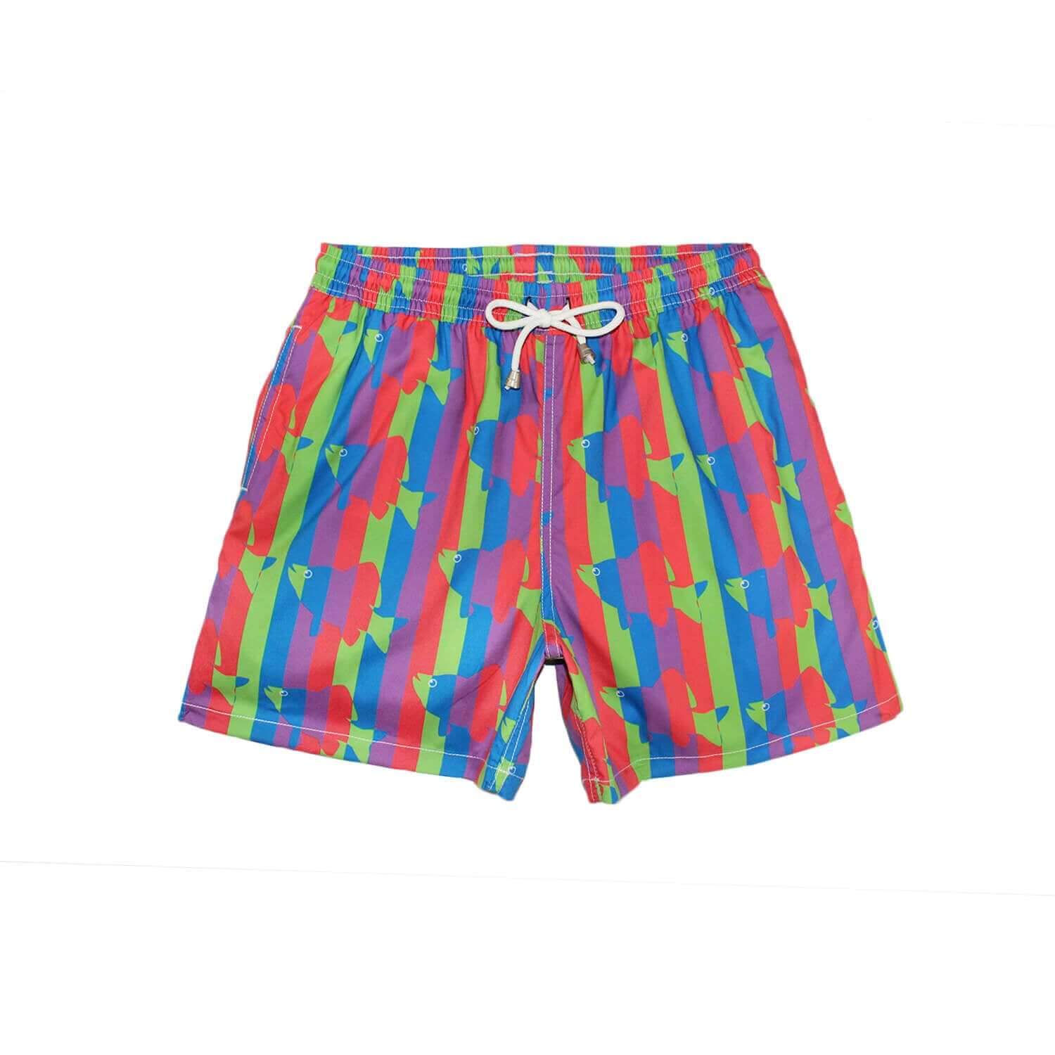Traje de Baño Hombre | Fish Stripes Green
