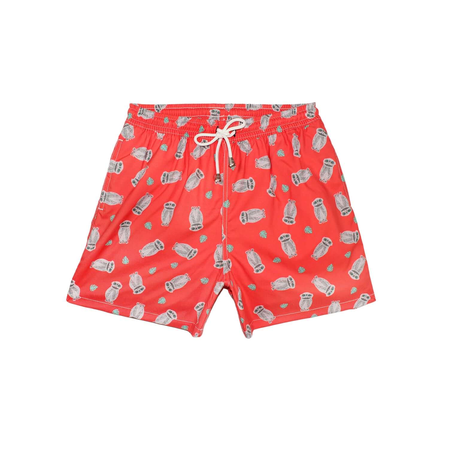 Traje de Baño Hombre | Tropical Owls Orange