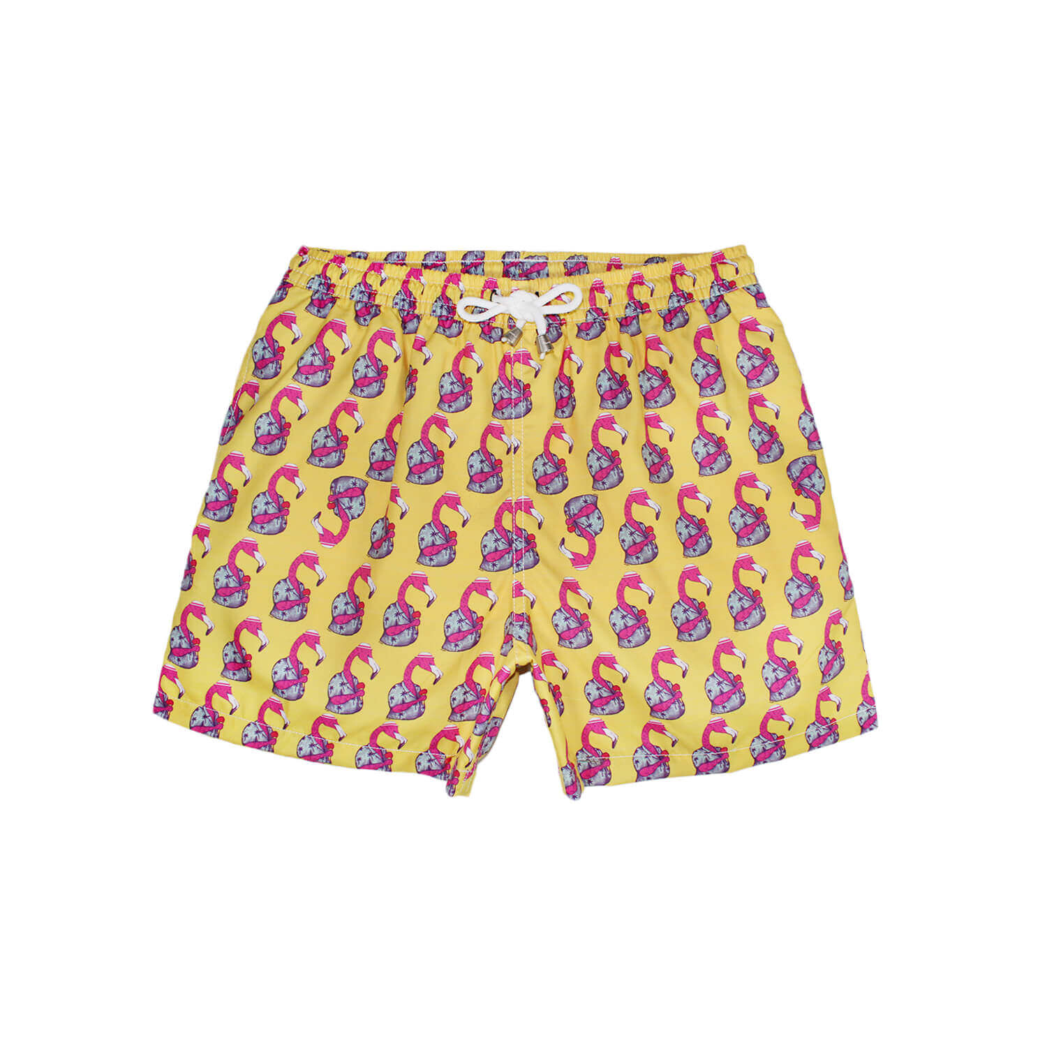 Traje de Baño Hombre | Fancy Flamingo Yellow