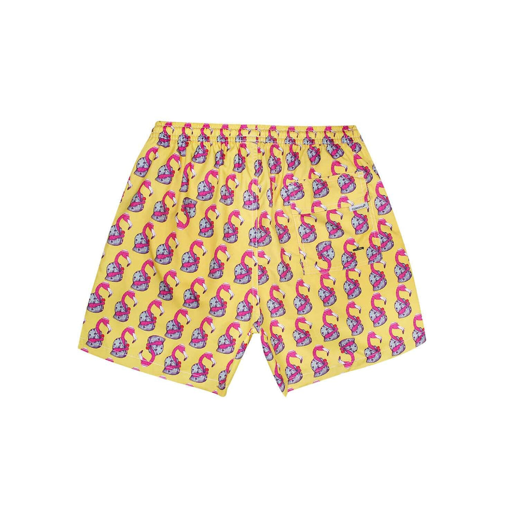 Traje de Baño Hombre | Fancy Flamingo Yellow