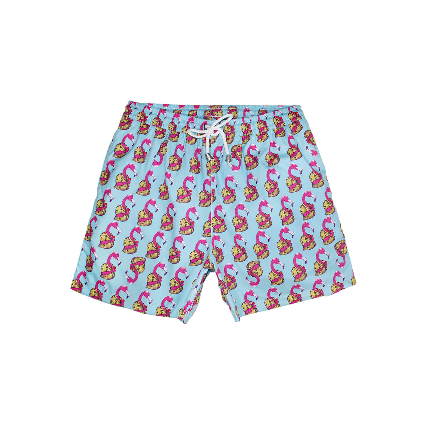 Traje de Baño Hombre | Fancy Flamingo Light Blue