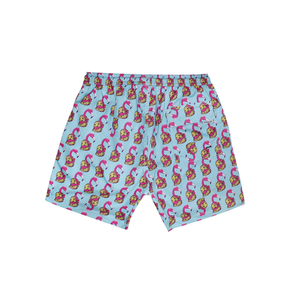Traje de Baño Hombre | Fancy Flamingo Light Blue
