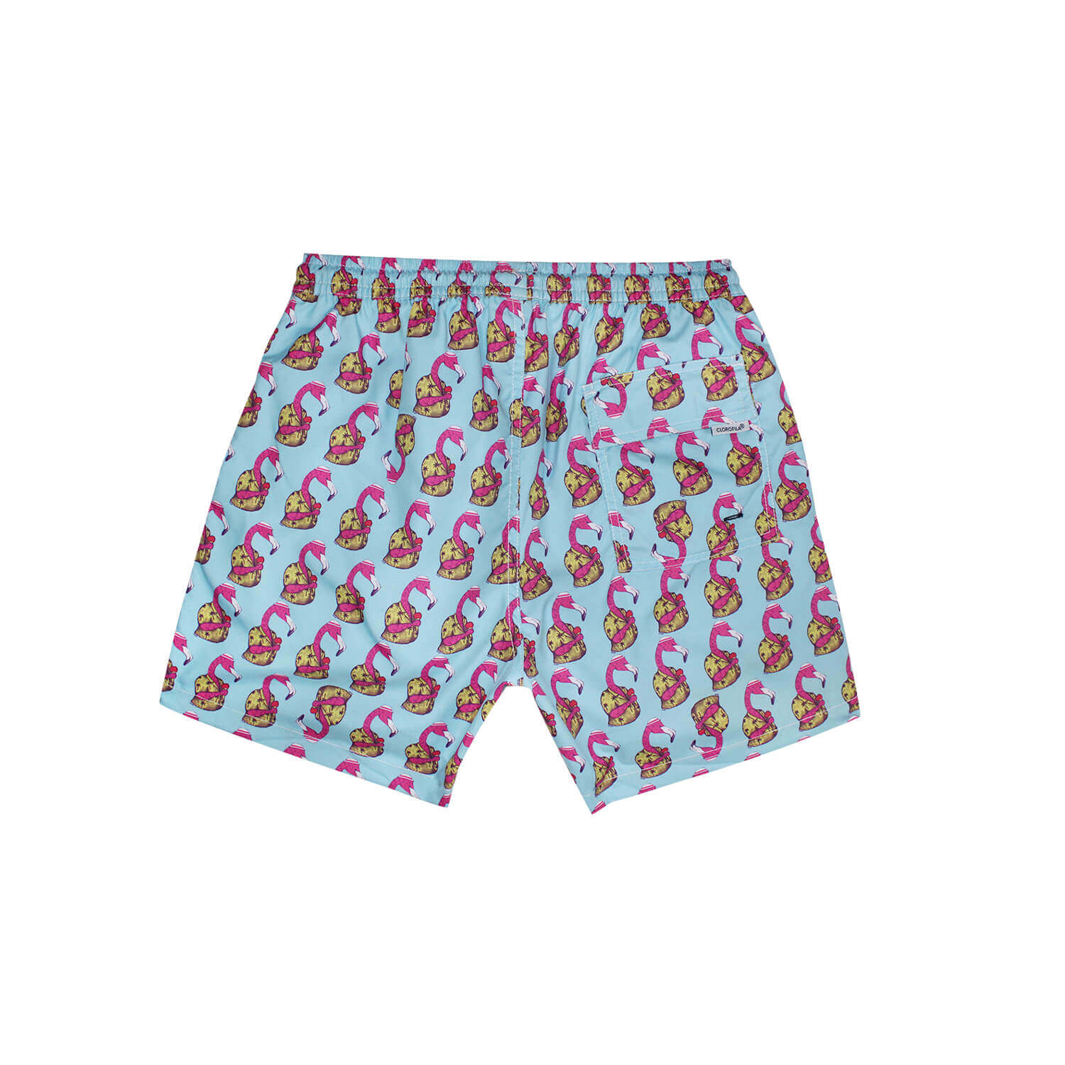 Traje de Baño Hombre | Fancy Flamingo Light Blue