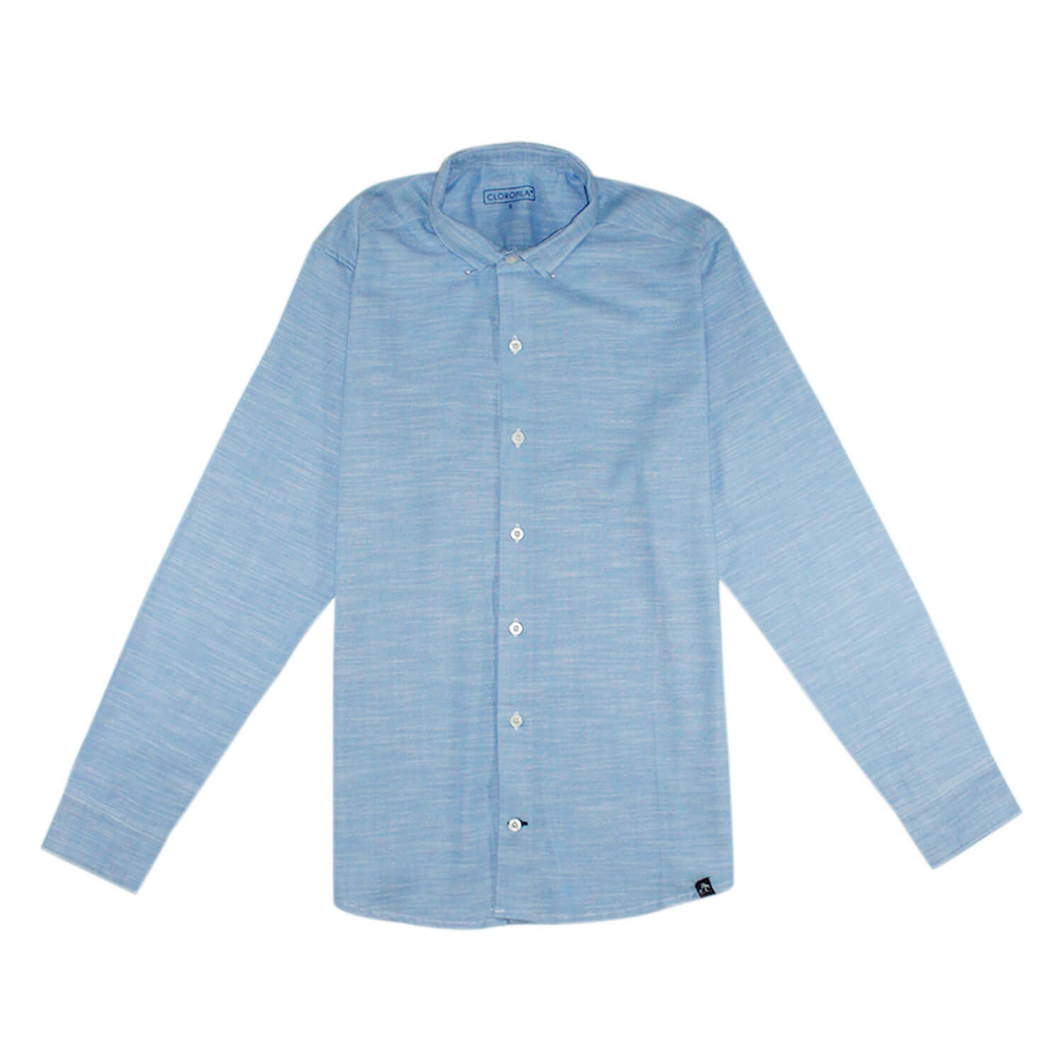 Camisa Resort Manga Larga | Azul