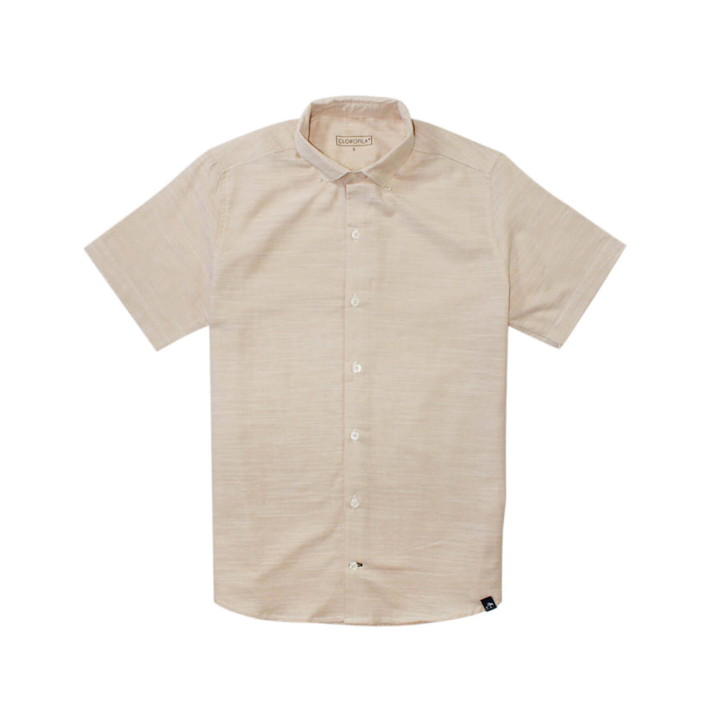 Camisa Resort Manga Corta | Beige