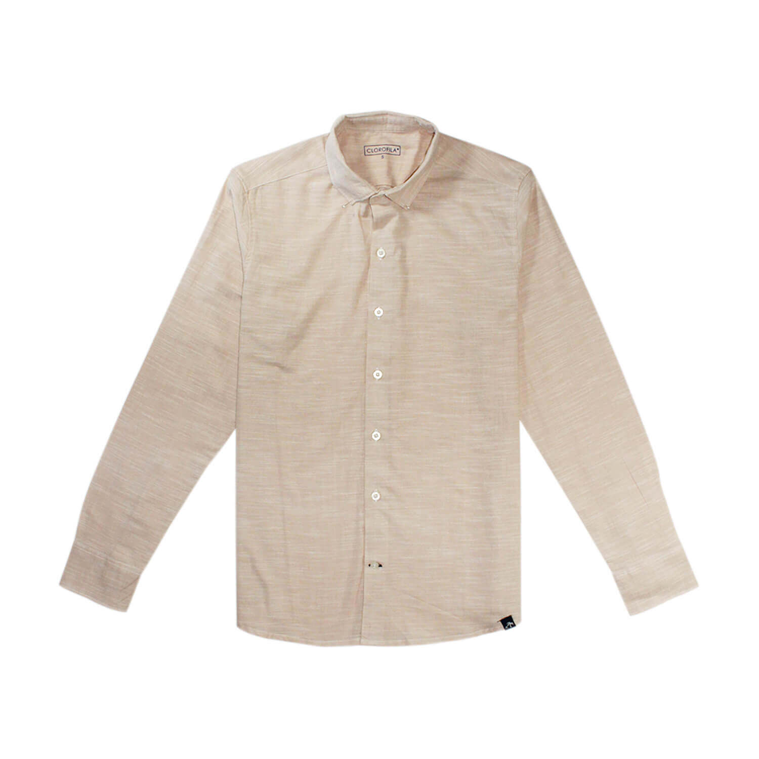 Camisa Resort Manga Larga | Beige