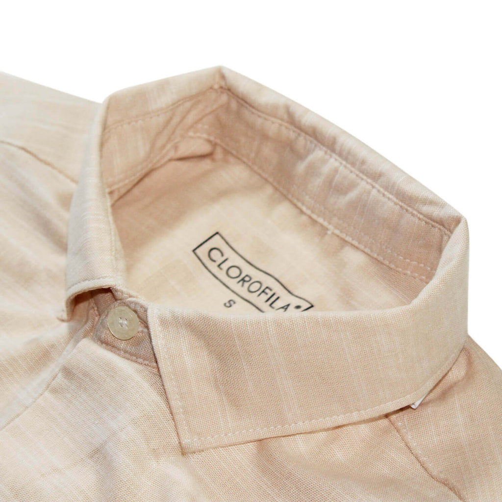 Camisa Resort Manga Larga | Beige