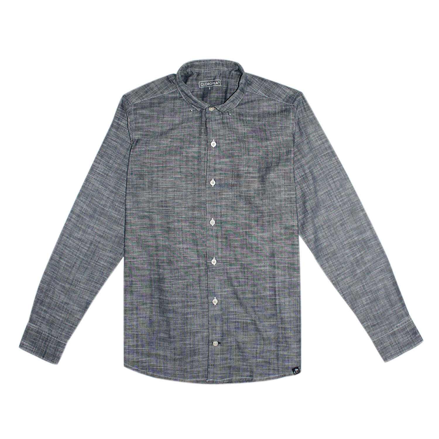 Camisa Resort Manga Larga | Azul Marino